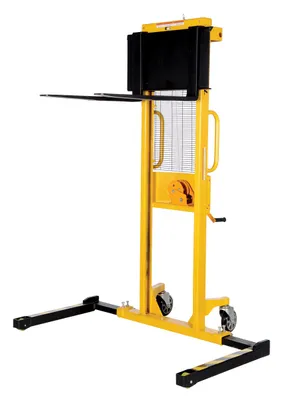 Vestil VWS-770-AA Steel Stacker with Adjustable Manual Hand Winch 1