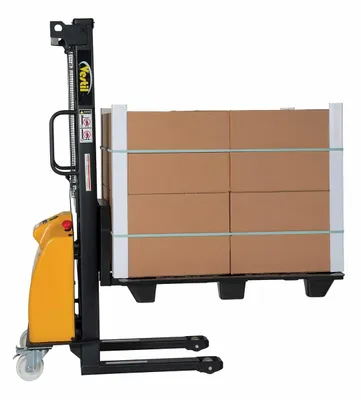 Vestil VWS-770-FF-DC pallet stacker shown from an alternate angle