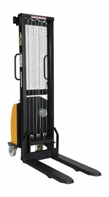 Vestil VWS-770-FF-DC pallet stacker shown from an alternate angle