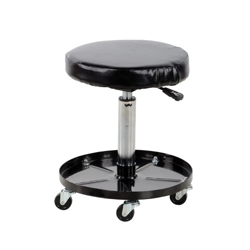 Vestil WLPS-2 Ergonomic Foamed Polyurethane Assembly Worker Stool with Casters