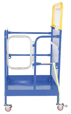 Vestil WP-3636-CA Steel Work Platform With Poly Casters 4