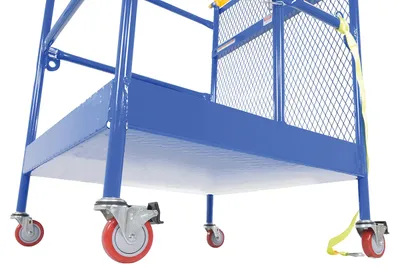 Vestil WP-3636-CA Steel Work Platform With Poly Casters 5