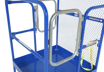 Vestil WP-3636-DD Steel Work Platform With 2 Door Entry 5