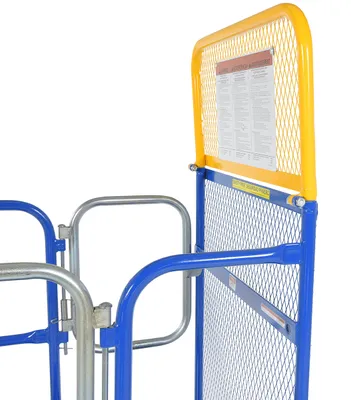 Vestil WP-3636-DD Steel Work Platform With 2 Door Entry 6
