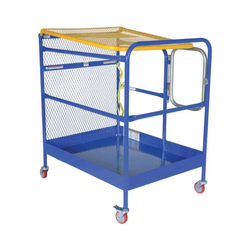 Vestil WP-3648-CA-84B Steel Work Platform With Poly Casters