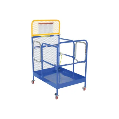 Vestil WP-3648-CA-DD Steel Work Platform With Casters and 2 Door Entry