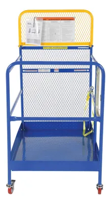 Vestil WP-3648-CA Steel Work Platform With Poly Casters 2