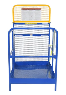 Vestil WP-3648-DD Steel Work Platform With 2 Door Entry 2