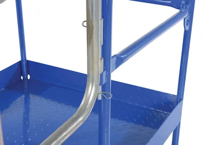 Vestil WP-3648-DD Steel Work Platform With 2 Door Entry 8