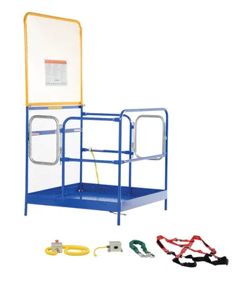 Vestil WP-4848-84B-DD-FF Steel Full Featured Work Platform With 2 Door Entry 3