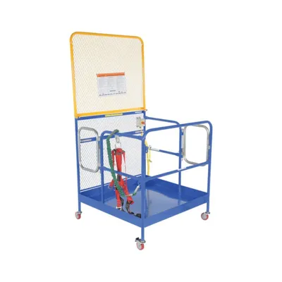 Vestil WP-4848-CA-84B-DD-FF Steel Full Featured Work Platform With Poly Casters