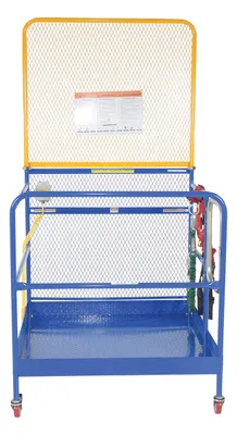 Vestil WP-4848-CA-84B-FF Steel Full Featured Work Platform With Poly Casters 2