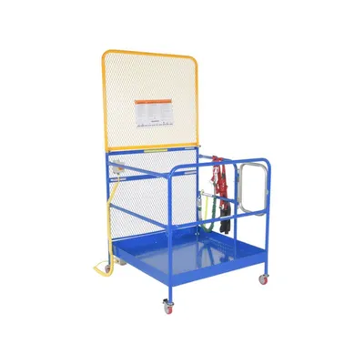 Vestil WP-4848-CA-84B-FF Steel Full Featured Work Platform With Poly Casters