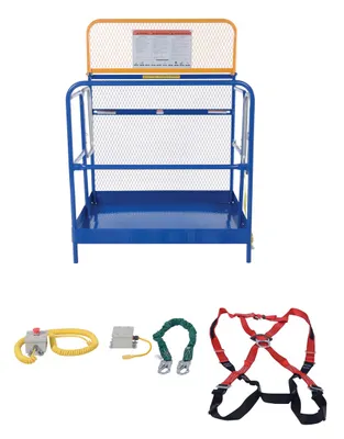 Vestil WP-4848-DD-FF Steel Full Featured Work Platform With 2 Door Entry 2