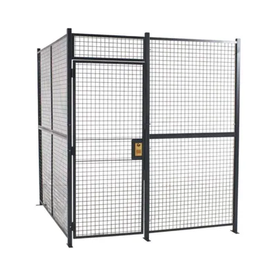 Vestil WPC-10X10-3NC Welded Wire Mesh With Sliding Door