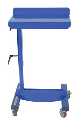 Vestil WPT-1624 mobile tilting work table shown from an alternate angle