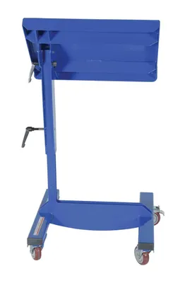 Vestil WPT-1624 mobile tilting work table shown from an alternate angle