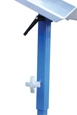 Vestil WT-2221 mobile tilting work table shown from an alternate angle