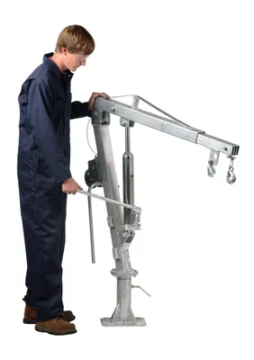 Vestil WTJ-2-G Galvanized Steel Winch Truck Jib Crane 8