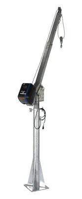 Vestil WTJ-20-3-AC-GAL Galvanized Steel AC Powered Jib Crane 2