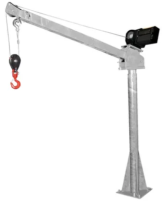 Vestil WTJ-20-3-DC-GAL Galvanized Steel DC Powered Jib Crane