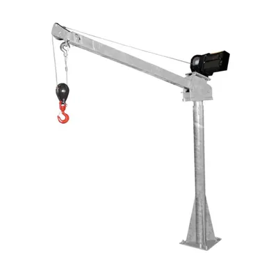 Vestil WTJ-20-3-DC-GAL Galvanized Steel DC Powered Jib Crane