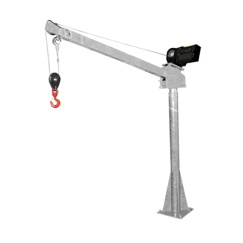 Vestil WTJ-20-3-DC-GAL Galvanized Steel DC Powered Jib Crane