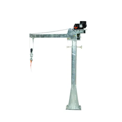 Vestil WTJ-20-4-DC-GAL Galvanized Steel DC Powered Jib Crane