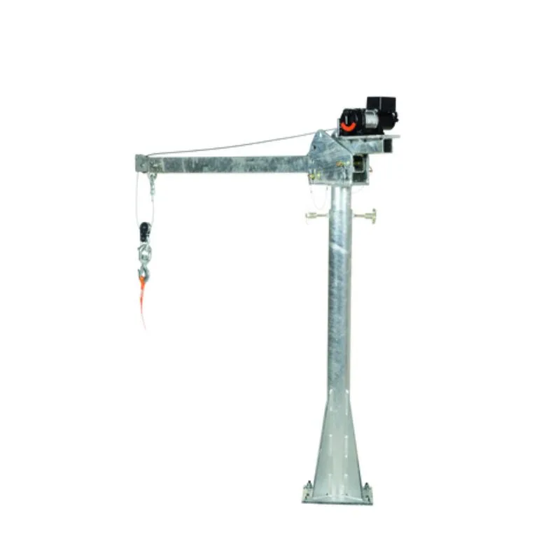 Vestil WTJ-20-4-DC-GAL Galvanized Steel DC Powered Jib Crane