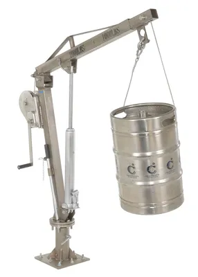 Vestil WTJ-4-SS Stainless Steel Winch Truck Jib Crane 6