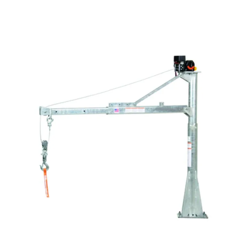 Vestil WTJ-E-15-3-DC-GAL Galvanized Steel DC Powered Jib Crane