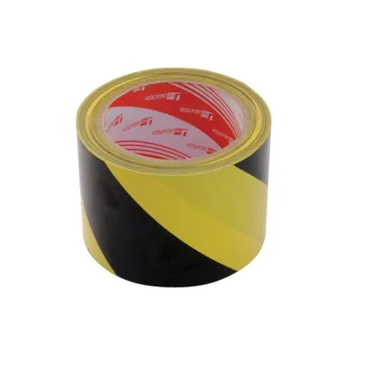 Vestil YB-382-R Pressure Sensitive Adhesive Stripped Floor Tape