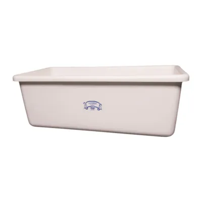Vikan 69155 Transport Storage Tub with Drain Plug 46.8 Inch White