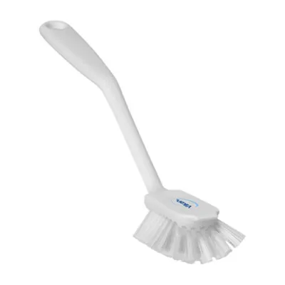 Vikan 11-inch Dish Brush with Scraping Edge