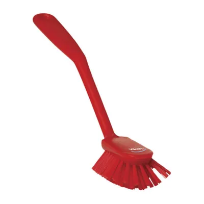 Vikan 11-inch Dish Brush with Scraping Edge