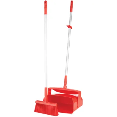 Vikan Lobby Dustpan w/Broom 14.6 Inch