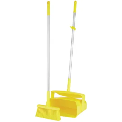 Vikan Lobby Dustpan w/Broom 14.6 Inch