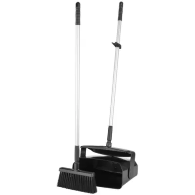 Vikan Lobby Dustpan w/Broom 14.6 Inch