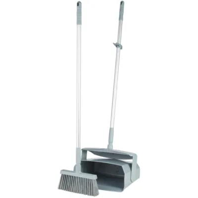 Vikan Lobby Dustpan w/Broom 14.6 Inch