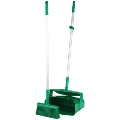 Vikan Lobby Dustpan w/Broom 14.6 Inch