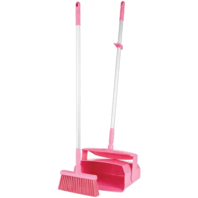 Vikan Lobby Dustpan w/Broom 14.6 Inch