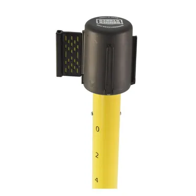 Vestil WBS-CAUTION Plastic Web Barrier Caution Reel Yellow / Black