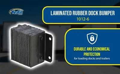 Vestil 1012-6 Laminated Rubber Dock Bumper - product feature image