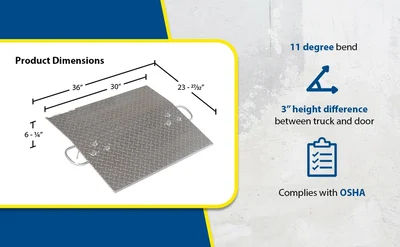 Vestil A-3024 Aluminum Hand Truck Dock Plates - product feature image