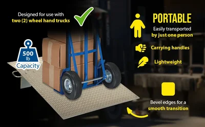 Vestil A-3648 Aluminum Hand Truck Dock Plates - product feature image