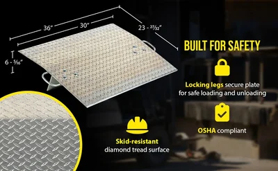 Vestil AH-3024 Aluminum Hand Truck Dock Plates - product feature image