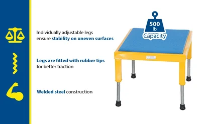 Vestil AHT-H-1924 Steel Adjustable Work-Mate Stand - product feature image