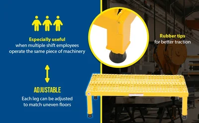 Vestil AHW-H-2436 Steel Adjustable Work-Mate Stand - product feature image