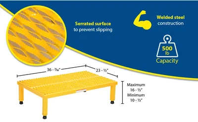 Vestil AHW-H-2436 Steel Adjustable Work-Mate Stand - product feature image
