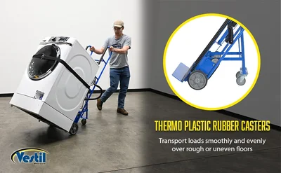 Vestil APPL-1200-66 Steel Ratchet Appliance Cart - product feature image